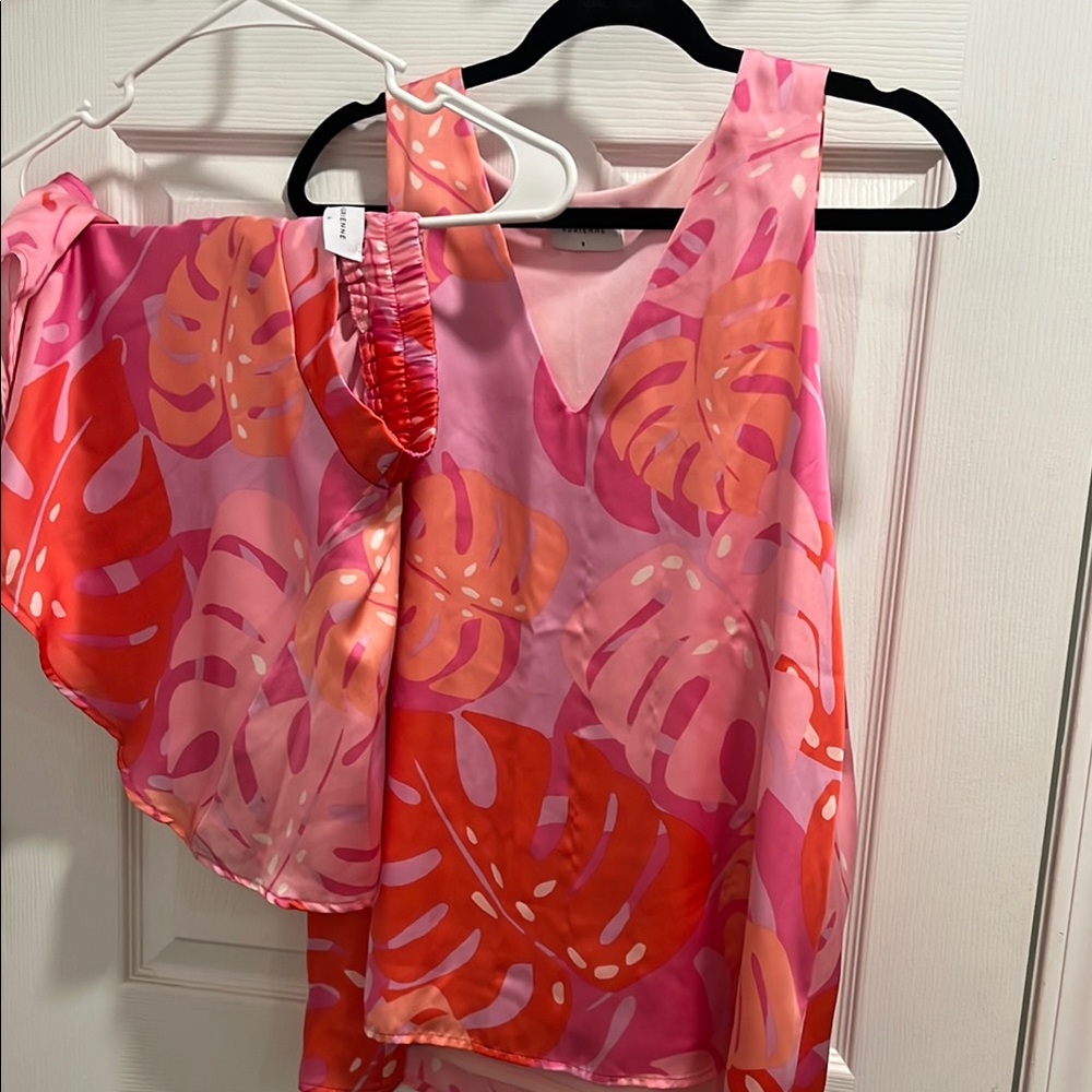Tropical Pink and Orange Women's Top